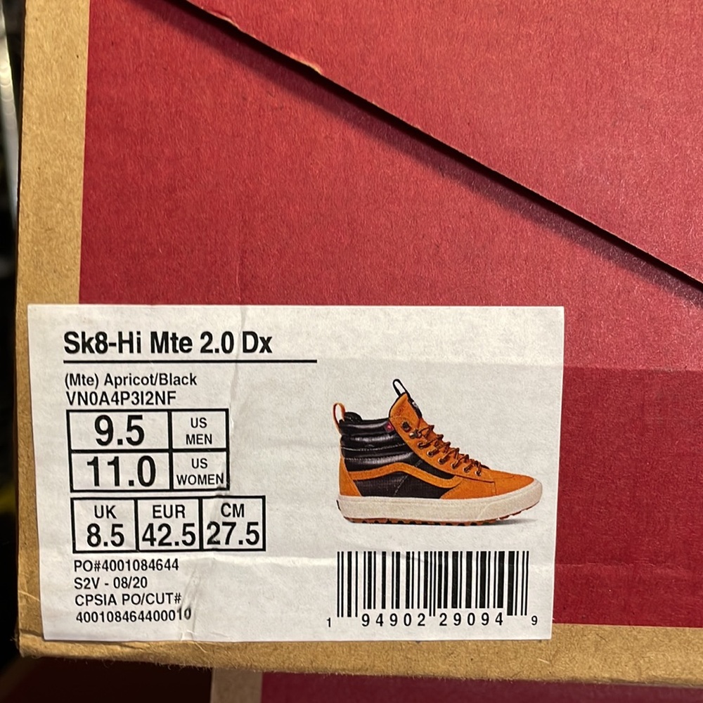 Vans Sk8 Hi Mte 2.0 Dx Apricot black - Picture 8 of 16